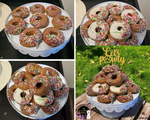 Doggy Donuts, Dog Donuts that are healthy not just for fun. Gluten & Grain Free. No added sugar, coconut sprinkles NOT 100 & 100s