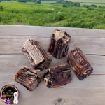 Australian Kangaroo Tail Pieces dog treat, slowly air dried in a HACCP, Safe Food & FDA accredited facility, chemical free, high protein, lean, long-lasting chew, supports dental health.