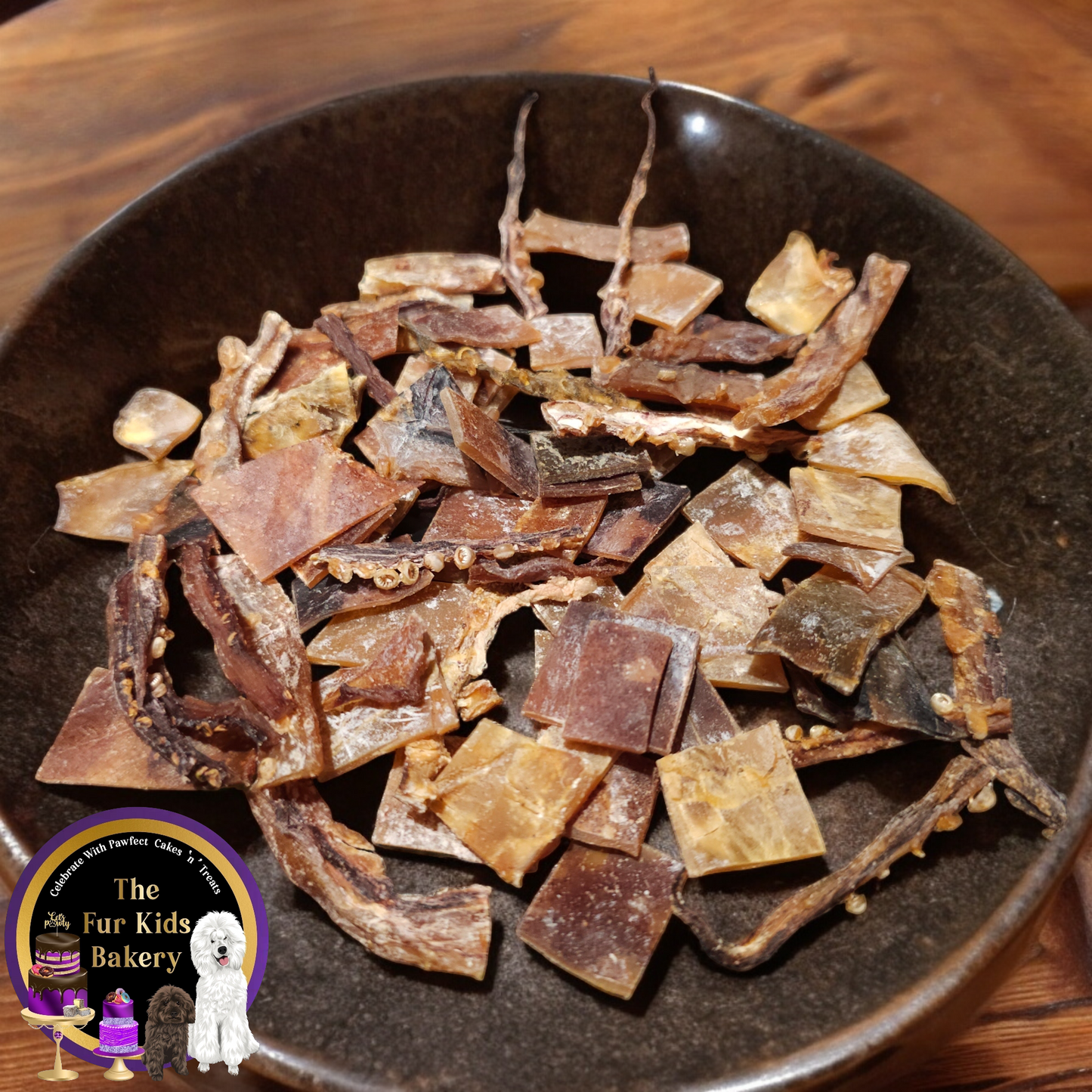 Australian Squid dog treat, slowly air dried in a HACCP, Safe Food & FDA accredited facility, chemical free, high protein, rich in omega-3, supports skin, coat, and joint health.