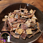 Australian Squid dog treat, slowly air dried in a HACCP, Safe Food & FDA accredited facility, chemical free, high protein, rich in omega-3, supports skin, coat, and joint health.