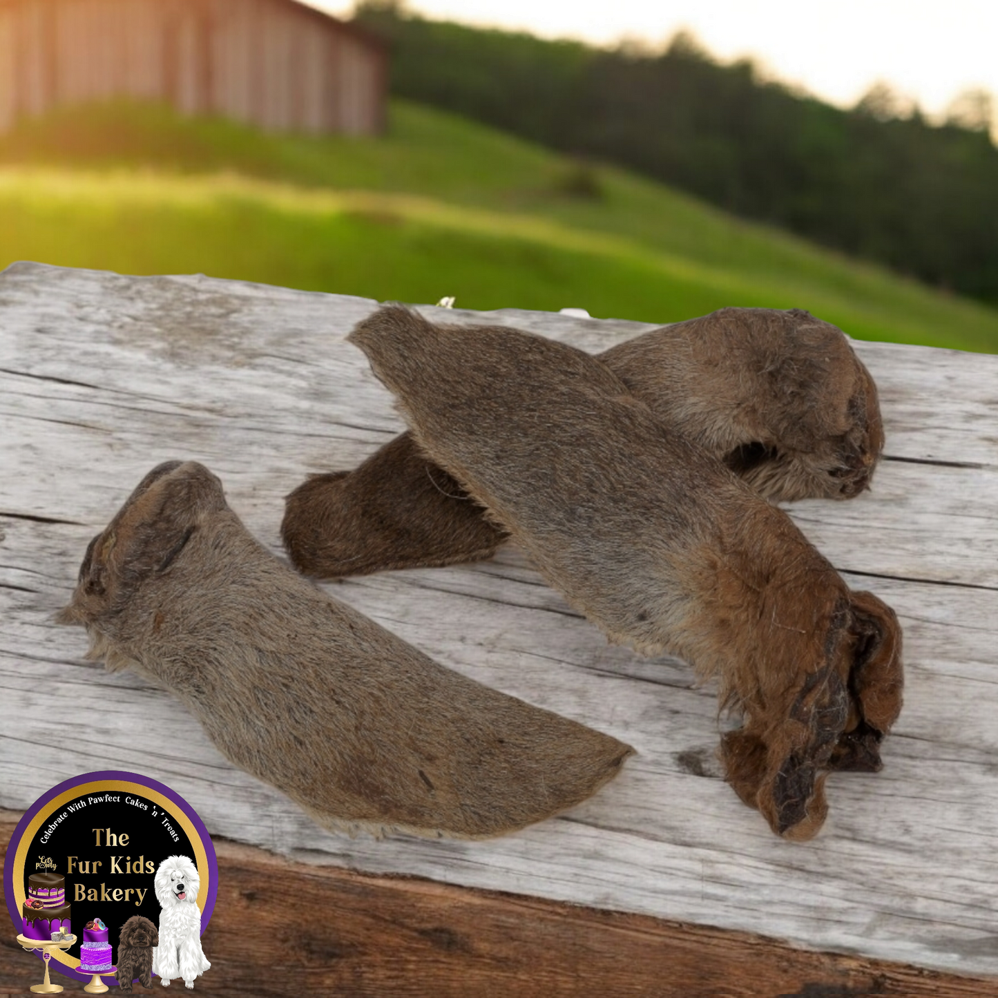 Australian Kangaroo Fur on Ears dog treat, slowly air dried in a HACCP, Safe Food & FDA accredited facility, 100% natural and chemical free.
The Fur Kids Bakery Logo