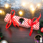 Dog Christmas bon bon cracker full of treats play tug of war Christmas day.