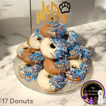 Doggy Donuts, Dog Donuts that are healthy not just for fun. Gluten & Grain Free. No added sugar, coconut sprinkles NOT 100 & 100s