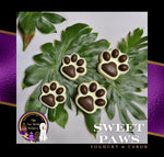 NAS Yoghurt & NAS Carob paw prints dog treats