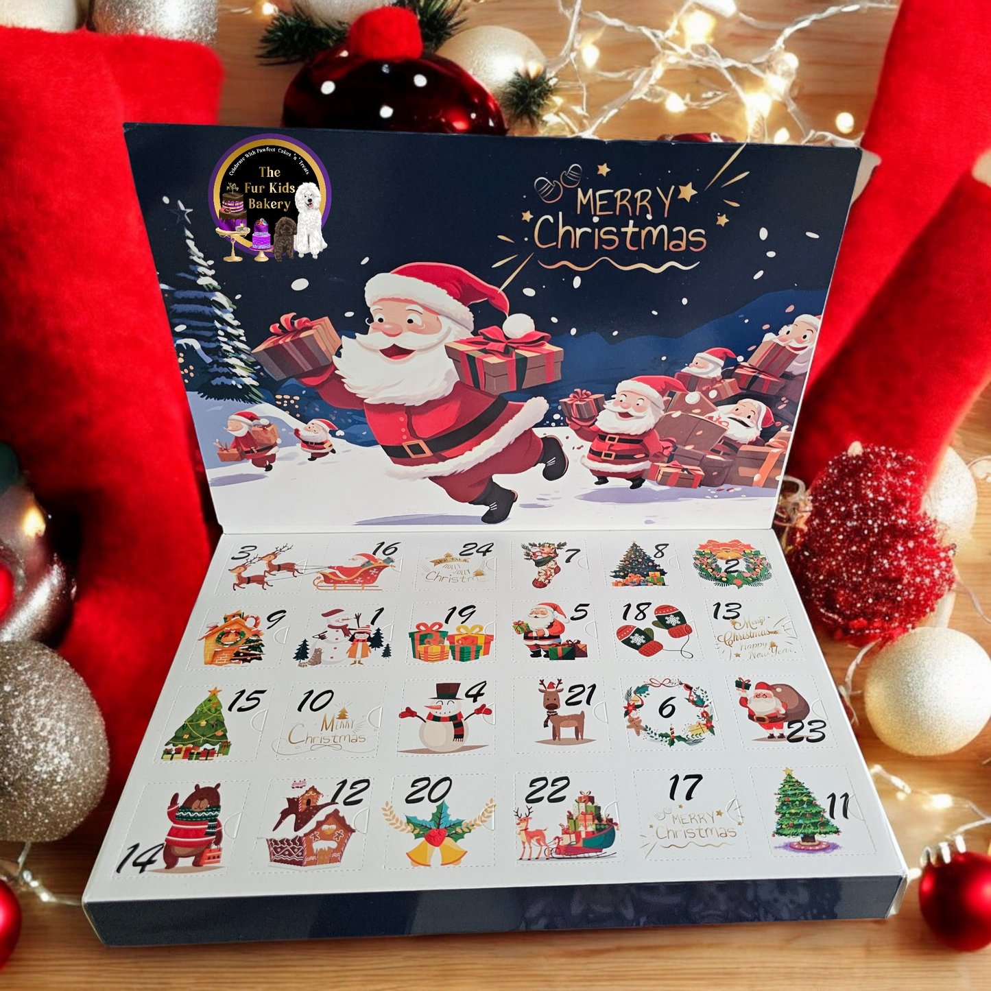 24 Days Dog Christmas Advent Calender